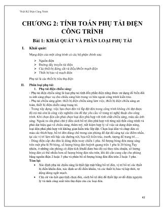 Bài giảng Thiết kế điện công trình - Chương 2: Tính toán phụ tải điện công trình