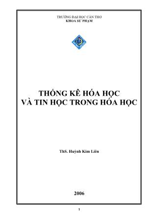 Giáo trình Thống kê hóa học và tin học trong hóa học