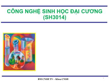 Bài giảng Công nghệ sinh học đại cương - Chương II: Các kỹ thuật nền của CNSH hiện đại (Phần 4)