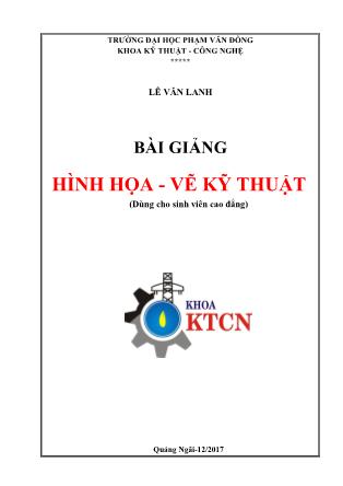 Bài giảng Hình họa-Vẽ kỹ thuật - Lê Văn Lanh