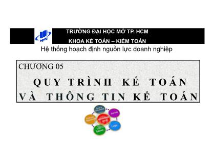 Bài giảng Hoạch định nguồn lực doanh nghiệp - Chương 5: Quy trình kết toán và thông tin kế toán