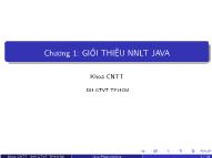 Bài giảng Lập trình Java (Java Programming) - Chương 1: Giới thiệu ngôn ngữ lập trình Java