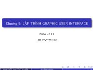 Bài giảng Lập trình Java (Java Programming) - Chương 5: Lập trình graphic user interface