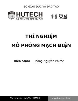 Bài giảng Thí nghiệm mô phỏng mạch điện - Hoàng Nguyên Phước