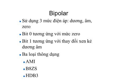 Bài giảng Truyền số liệu - Chương 4: Xử lý số liệu truyền (Phần 2)