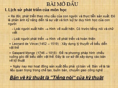 Bài giảng Vẽ kĩ thuật xây dựng