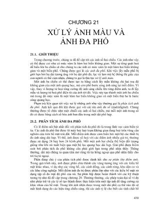 Bài giảng Xử lý ảnh - Chương 21: Xử lý ảnh màu và ảnh đa phổ