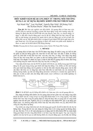 Điều khiển bám hệ quang điện tử trong môi trường rung lắc sử dụng bộ điều khiển PID mờ thích nghi