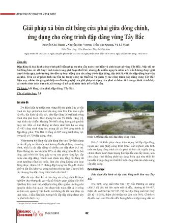 Giải pháp xả bùn cát bằng cửa phai giữa dòng chính, ứng dụng cho công trình đập dâng vùng Tây Bắc