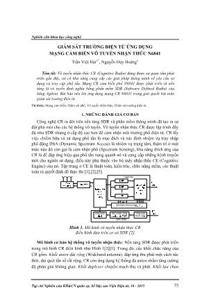 Giám sát trường điện từ ứng dụng mạng cảm biến vô tuyến nhận thức N6841