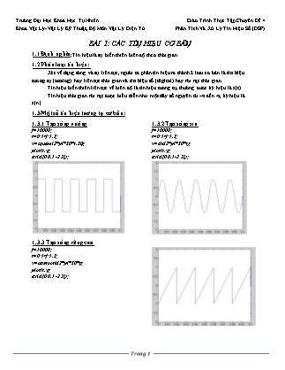 Giáo trình thực tập Chuyên đề 4: Phân tích và xử lý tín hiệu số (DSP)