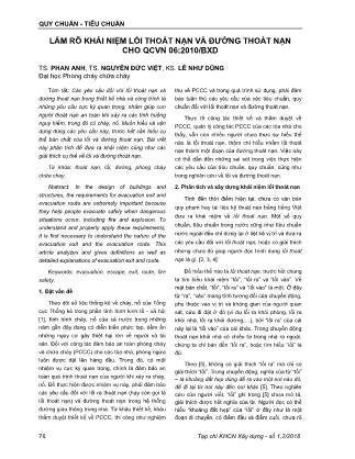 Làm rõ khái niệm lối thoát nạn và đường thoát nạn cho QCVN 06:2010/BXD