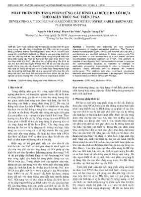 Phát triển nền tảng phần cứng cấu hình lại được đa lõi dựa theo kiến trúc NoC trên FPGA