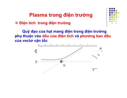 Plasma trong điện trường