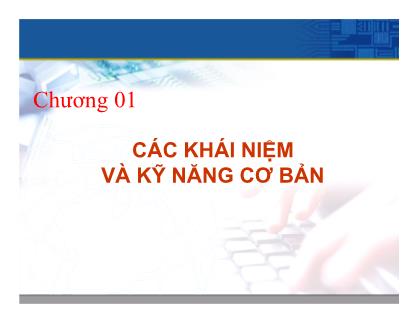 Bài giảng Hệ điều hành Unix - Chương 1: Các khái niệm và kỹ năng cơ bản