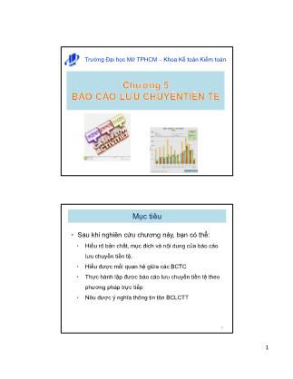 Bài giảng Kế toán tài chính 3 - Chương 5: Báo cáo lưu chuyển tiền tệ