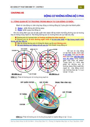 Bài giảng Kỹ thuật điện điện tử - Chương 5: Động cơ không đồng bộ 3 pha