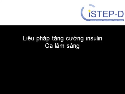 Bài giảng Liệu pháp tăng cường insulin Ca lâm sàng