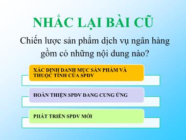 Bài giảng Marketing ngân hàng - Bài 5: Chiến lược giá - Nguyễn Thùy Dung