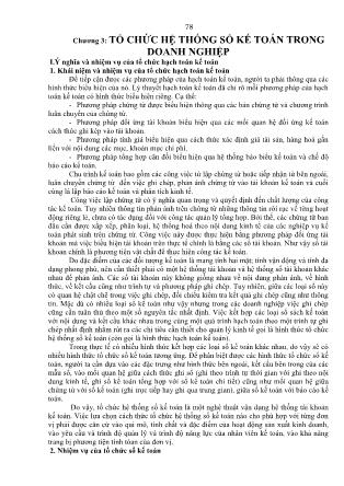 Bài giảng Tổ chức hạch toán kế toán - Chương 3: Tổ chức hệ thống sổ kế toán trong doanh nghiệp