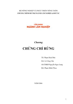 Cẩm nang ngành Lâm nghiệp - Chứng chỉ rừng