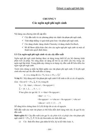 Giáo trình Ôtômát và ngôn ngữ hình thức (Phần 2)