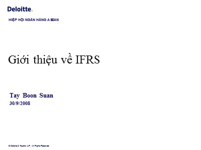 Giới thiệu về IFRS