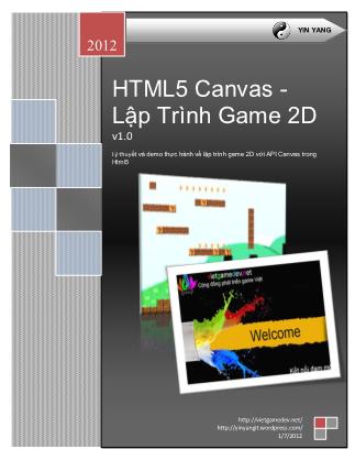 HTML5 Canvas - Lập Trình Game 2D