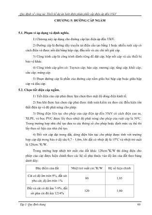 Quy định về công tác Thiết kế dự án lưới điện phân phối cấp điện áp đến 35kV - Tập 1: Quy định chung (Phần 2)