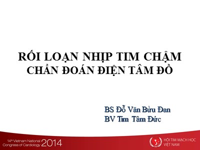 Rối loạn nhịp tim chậm chẩn đoán điện tâm đồ - Đỗ Văn Bửu Đan