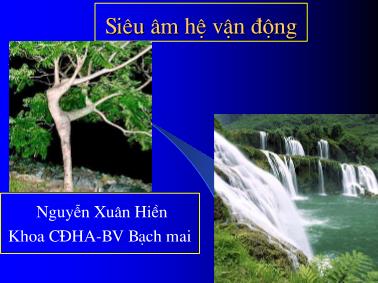 Siêu âm hệ vận động - Nguyễn Xuân Hiền