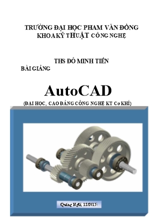 Bài giảng AutoCAD - Đỗ Minh Tiến