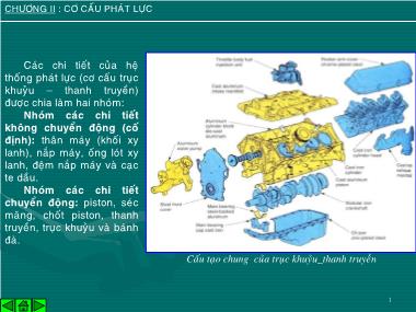 Bài giảng Kết cấu động cơ đốt trong - Chương 2: Cơ cấu phát lực