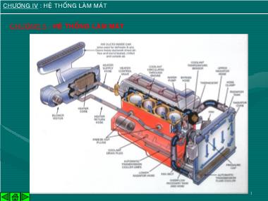 Bài giảng Kết cấu động cơ đốt trong - Chương 5: Hệ thống làm mát
