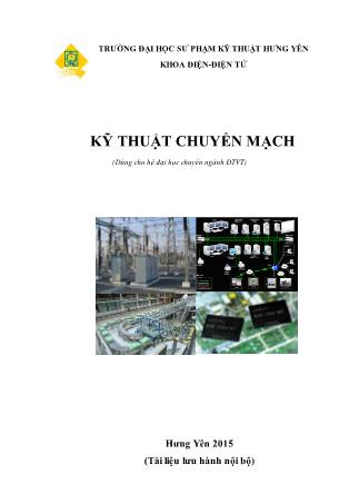 Bài giảng Kỹ thuật chuyển mạch