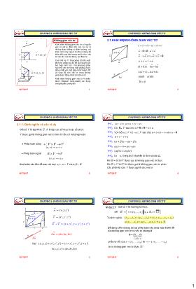 Bài giảng Toán cao cấp - Chương 2: Không gian véc tơ
