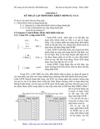 Đề cương chi tiết môn học Điều khiển logic - Chương 5: Kỹ thuật lập trình điều khiển trình tự