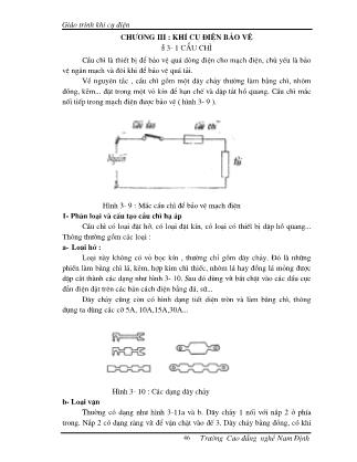 Giáo trình Khí cụ điện (Phần 2)