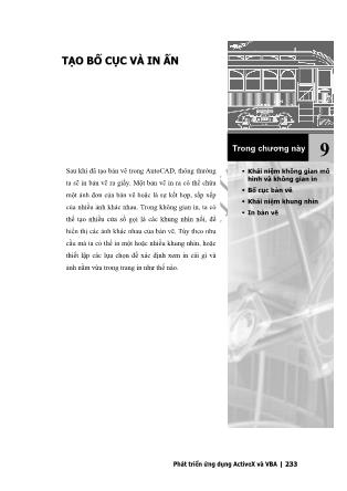 Giáo trình Phát triển AutoCAD bằng ActiveX & VBA - Chương 9: Tạo bố cục và in ấn