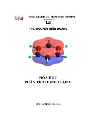 Bài giảng Hóa học phân tích định lượng - Nguyễn Hiền Hoàng (Phần 1)