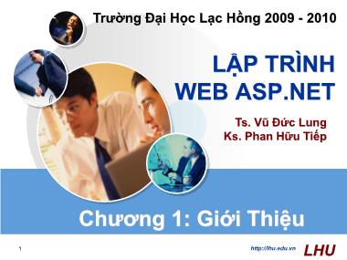 Bài giảng Lập trình Web ASP.NET - Chương 1: Giới thiệu