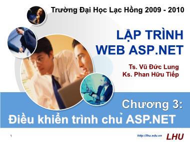 Bài giảng Lập trình Web ASP.NET - Chương 3: Điều khiển trình chủ ASP.NET