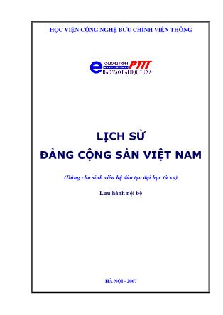 Bài giảng Lịch sử Đảng Cộng sản Việt Nam