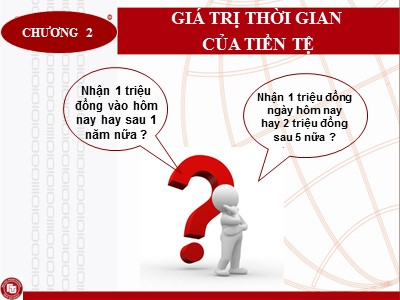 Bài giảng Quản trị tài chính doanh nghiệp - Chương 2: Giá trị thời gian của tiền tệ - Nguyễn Thị Oanh
