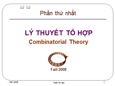 Bài giảng Toán rời rạc - Phần 1: Lý thuyết tổ hợp - Chương 2: Bài toán tồn tại - Nguyễn Đức Nghĩa