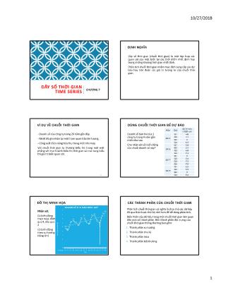 Bài giảng Toán tài chính - Chương 7: Dãy số thời gian time series