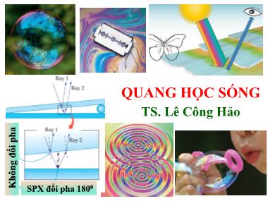 Bài giảng Vật lý đại cương và vật lý hiện đại: Quang học sóng - Lê Công Hảo