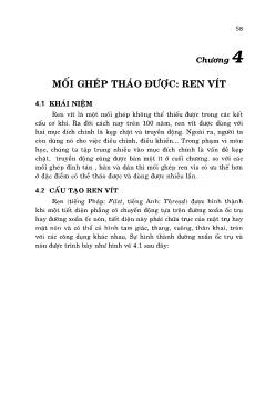 Bài giảng Vẽ kỹ thuật cơ khí - Chương 4: Mối ghép tháo được: ren vít