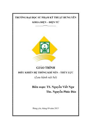 Giáo trình Điều khiển hệ thống khí nén-thủy lực - Nguyễn Viết Ngư