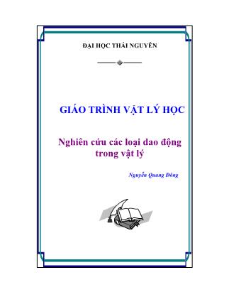 Giáo trình Nghiên cứu các loại dao động trong vật lý